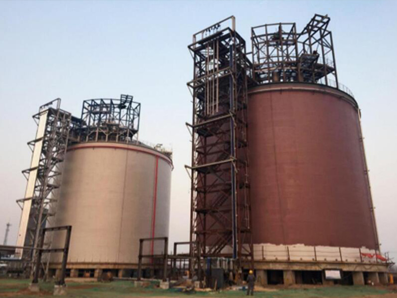 Shijiazhuang Xinao Liquefaction Peaking Center 2 sets of 10000m³ LNG storage tank project