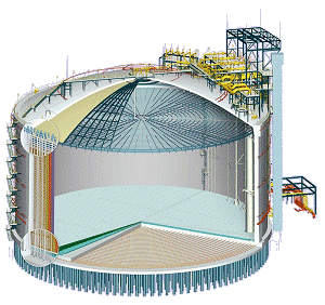 Several storage forms of LNG cryogenic storage tank